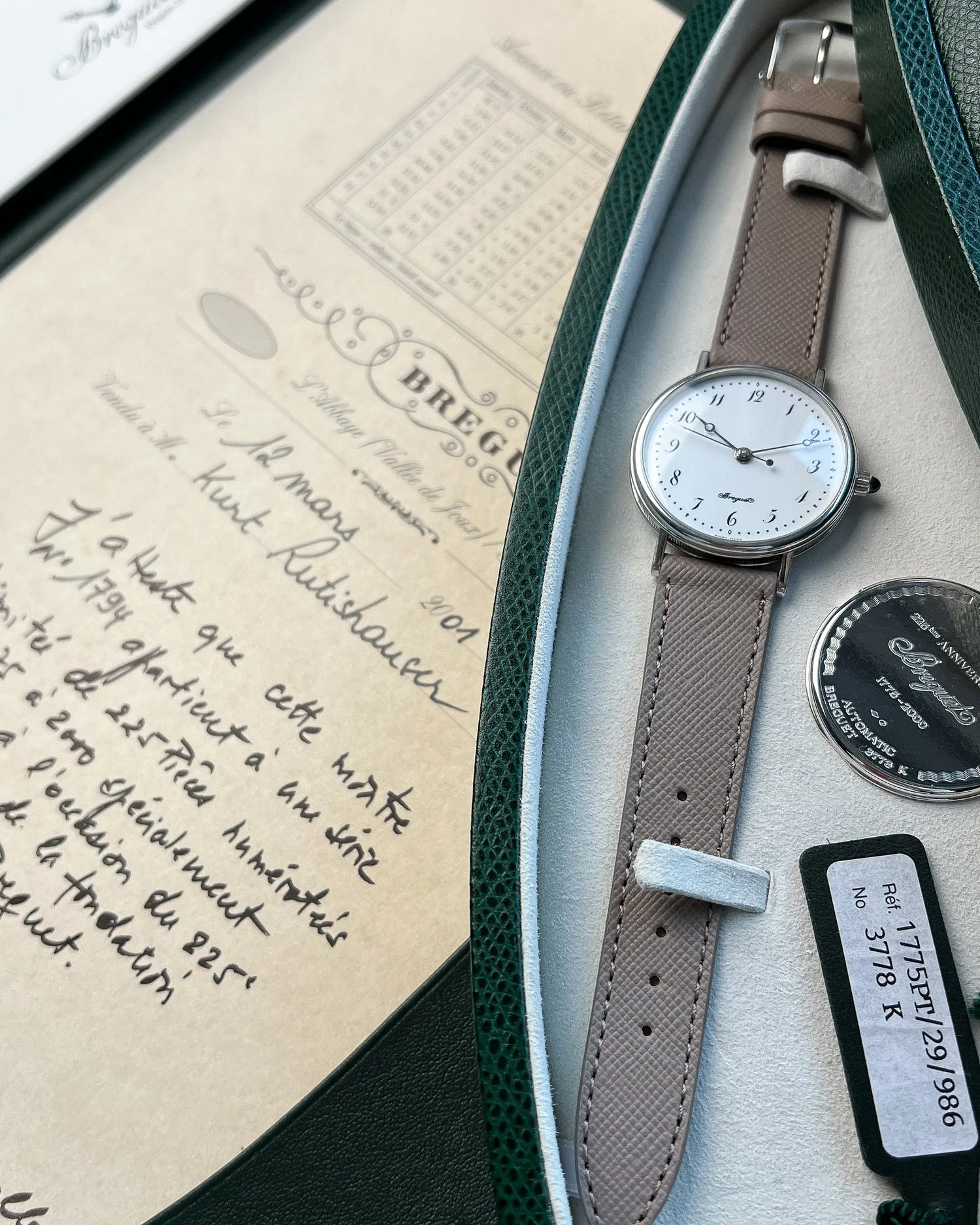 2001 Breguet Classique '225th Anniversary' 1775 Enamel & Platinum